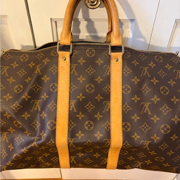 Final price - Louis Vuitton Keepall 45 Monogram Duffel Bag in Brown and Tan - Picture 4 of 15